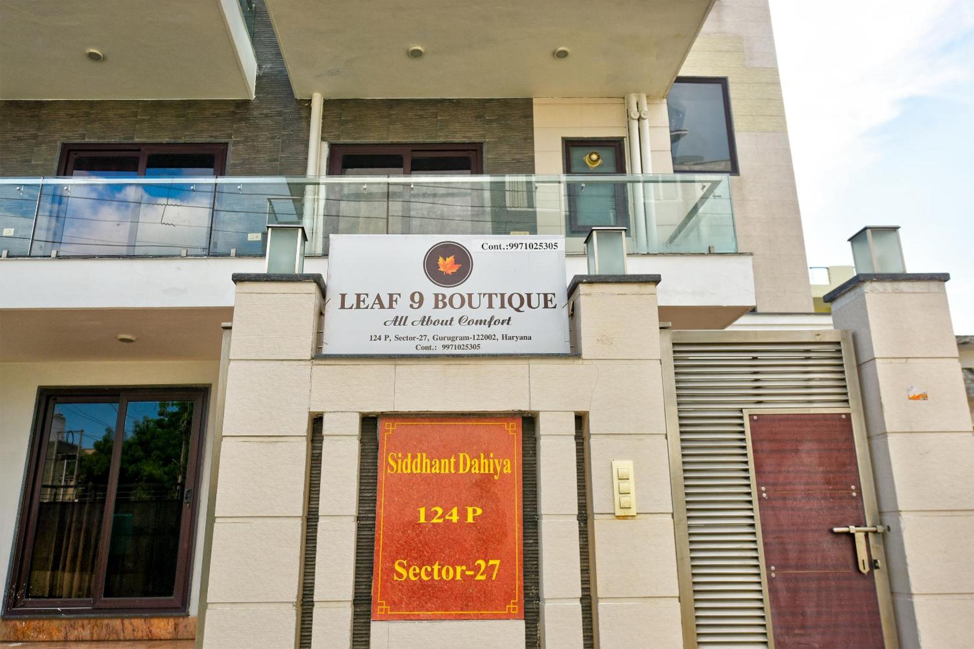 Hotel Leaf 9 Boutique, Near Golf Course Road And Galleria Market Gurgaon Eksteriør billede